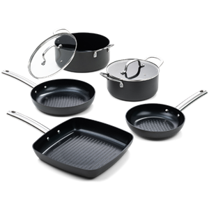 ISENVI Murray Super Combi Grill - Pannenset 5 delig - RVS grepen