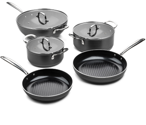 ISENVI Victoria Forged Plus Pannenset 10 delig - RVS grepen