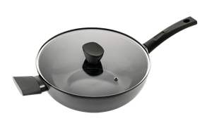 ISENVI Avon keramische wok met deksel 36 CM - Ergo greep - Retour