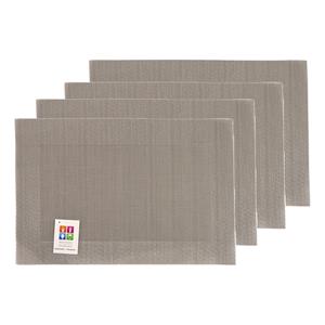 Merkloos Placemats Hampton - 8x - taupe - PVC - 30 x 45 cm -