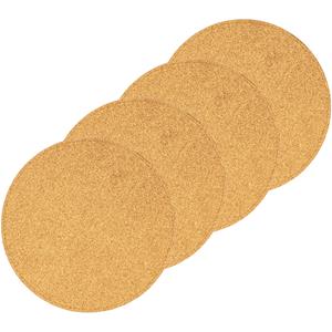 Merkloos 8x Ronde placemats/onderleggers goud met glitters 33 cm -