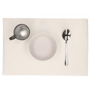 Svenska Living Placemats - 12x stuks - wit - polyester - 45 x 30 cm -