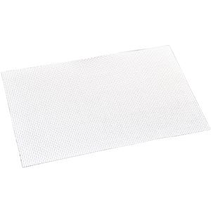 Merkloos 8x Rechthoekige placemats wit geweven 29 x 43 cm -