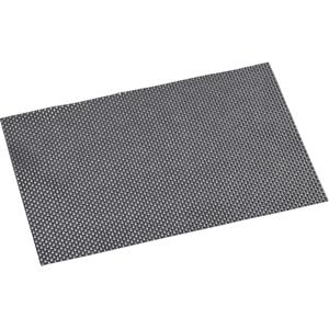 Merkloos 8x Rechthoekige placemats zilver geweven 29 x 43 cm -