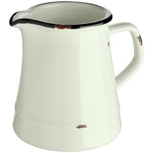 Vega Kan Liron; 250ml, 7.5x9 cm (ØxH); crème wit/zwart; 4 stuk / verpakking