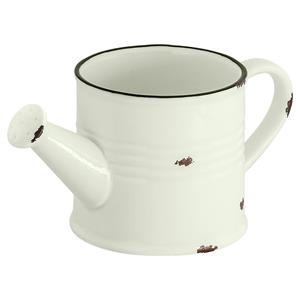 Vega Kan Liron; 280ml, 16x8x7.5 cm (BxØxH); crème wit/zwart; 4 stuk / verpakking