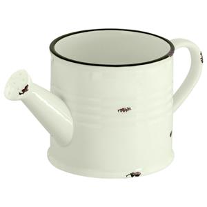 Vega Kan Liron; 630ml, 20x10.5x9.5 cm (BxØxH); crème wit/zwart; 3 stuk / verpakking