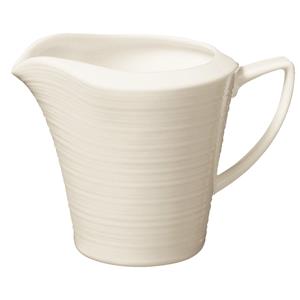 Vega Melkkannetje Skyline; 250ml, 7.7x8 cm (ØxH); crème wit; rond; 6 stuk / verpakking