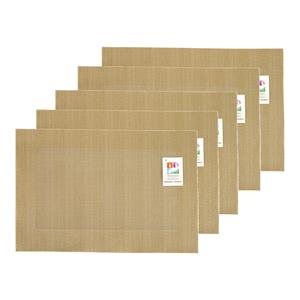 Merkloos Placemats Hampton - 10x - goud - PVC - 30 x 45 cm -