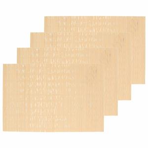 Secret de Gourmet Set van 12x stuks placemats naturel bamboe 45 x 30 cm -