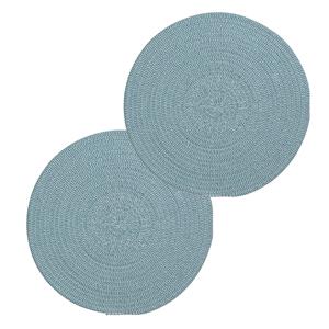Secret de Gourmet Set van 8x stuks placemats groen katoen cm -