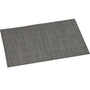 Merkloos 10x Rechthoekige placemats bruin/antraciet geweven 29 x 43 cm -
