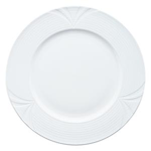 PULSIVA Plat bord Rena; 25 cm (Ø); wit; rond; 6 stuk / verpakking