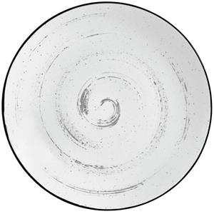 Vega Plat bord Fungio; 17 cm (Ø); wit/zwart; rond; 6 stuk / verpakking