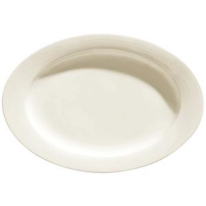 Vega Platte schaal Skyline ovaal; 33.5x23.5x3.6 cm (LxBxH); crème wit; ovaal; 4 stuk / verpakking