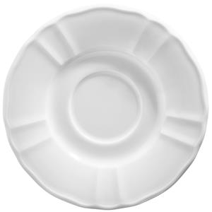 Vega Soepkom-/Koffie verkeerd schotel Amely; 17 cm (Ø); wit; rond; 6 stuk / verpakking