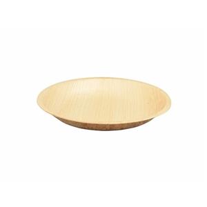 Merkloos 1x Duurzaam, biologisch afbreekbaar bord palmblad 18 cm -