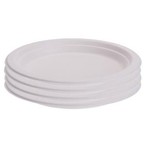 Merkloos 48x Duurzame, gerecyclede bordjes 17 cm -
