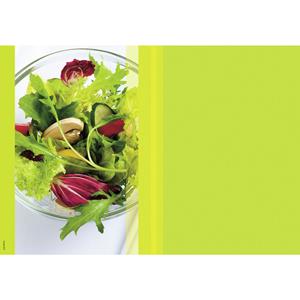 PULSIVA Papieren placemats Motiv Wellness; 30x43 cm (BxL); groen; rechthoekig; 200 stuk / verpakking