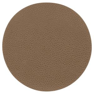 Vega Onderzetter Kaja rond; 11 cm (Ø); taupe; rond; 4 stuk / verpakking