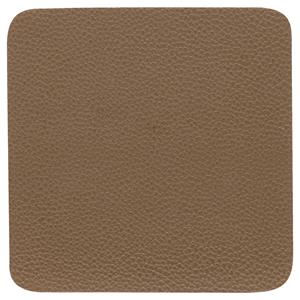 Vega Onderzetter Kaja vierkant; 11x11 cm (BxL); taupe; vierkant; 4 stuk / verpakking