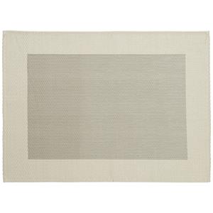 ERWIN M. Placemats Yato; 33x45 cm (BxL); crème wit/bruin; rechthoekig; 2 stuk / verpakking