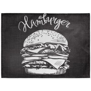 ERWIN M. Placemat Tenoris Burger; 33x45 cm (BxL); zwart; 4 stuk / verpakking