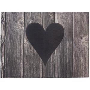 ERWIN M. Placemat Tenoris Wood; 33x45 cm (BxL); zwart; 4 stuk / verpakking