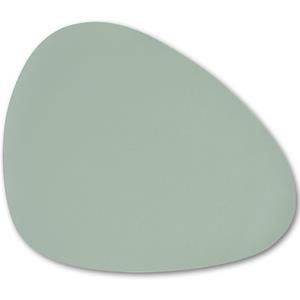 Zeller 10x Lederlook placemats mintgroen x cm -