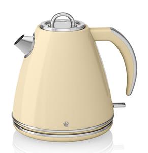 Fiftiesstore Swan Retro Waterkoker 1.5L - Crème