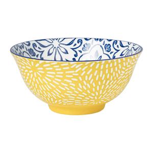 Xenos Schaaltje Sen - blauw/geel - ø15.8x7.3 cm