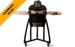 Patton Kamado 16 - Keramisch - Premium Black - incl. Bluetooth kerntemperatuurmeter - LED verlichti