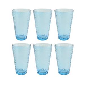 OTIX Waterglazen Longdrink Glazen Set van 6 Stapelbaar 300ml Gehame...