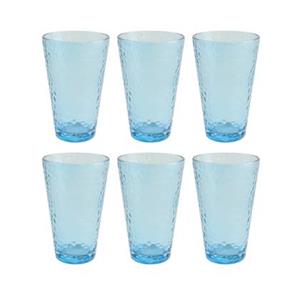 OTIX Waterglazen Longdrink Glazen Set van 6 Stapelbaar 300ml Gehame...