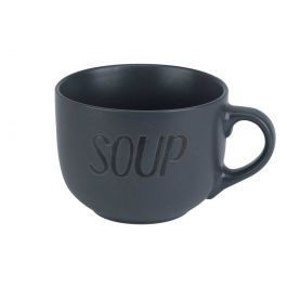 Cosy & Trendy Soepkom SOUP Met Oor Ø11xH8,5cm Donker Grijs