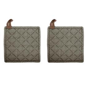 TISECO  Keukentextiel - Pannenlap Set/2 Olive