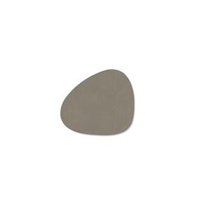 LIND DNA  Glass Mat Curve - Onderzetter 10cm Nupo Flint Grey