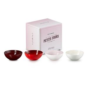 LE CREUSET  Petit Fours - Ontbijtkommen 16cm 0,65l 4-dlg