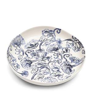 Rivièra Maison Riviera Maison diepe schaal Blauw|wit - Amalfi - Aardewerk