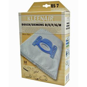 Kleenair 3x  Stofzuigerzakken Bosch en Siemens Bs-7 5 stuks