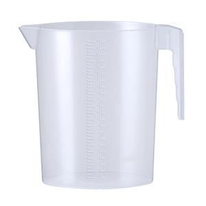 Merkloos Keuken maatbeker/mengbeker - kunststof - transparant - 2200 ml - schenktuit -