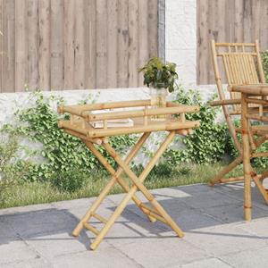 vidaXL Dienbladtafel inklapbaar 60x40x68 cm bamboe