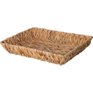 H&S Collection Broodmand - gevlochten riet - naturel - 33 x 25 x 6 cm -