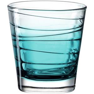 LEONARDO Glas Vario Struttura, Kalk-Natron Glas, 6 Trinkgläser, Spülmaschinenfest, türkis