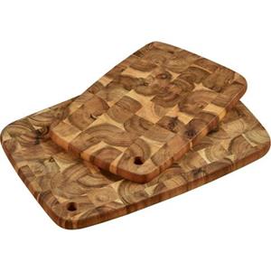 KESPER Schneidebrett Profi-Schneidebretter-Set Holzschneidebrett, Akazien-Holz, (Kochbretter / Küchenbretter-Set, 2-St., 1 Kochbrett (40 x 28 x 2 cm) + 1 Schneidbrett (32 x 22 x 2 cm), besonders 