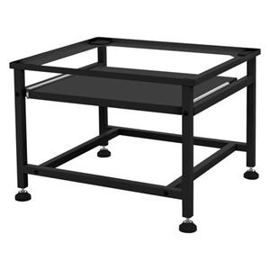 ML-Design Waskast Met Uitschuifbare Legplank, Zwart, 62,5x53,5x45 Cm, Staal
