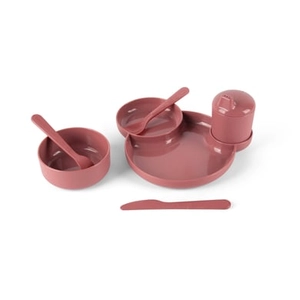 Dantoy TINY BIO kinderservies cadeauverpakking, bordeaux