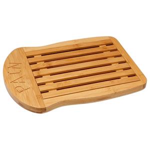 5five Broodplank met opvangbak - bamboe - bruin - x 26 cm -