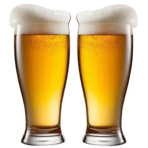 LAV Bierglazen - 2x - 565 ml/0,56L - stevig glas - Stijlvolle glazen -
