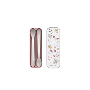 Mepal Voedingslepel little dutch mio set van 2 - bloemen & vlinders